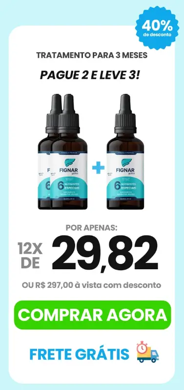 Kit 3 Frascos Fignar Gotas Natural 30ml Original – Promoção exclusiva no site oficial para cuidados com o fígado 