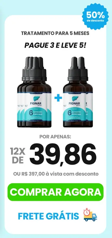Kit 5 Frascos Fignar Gotas Natural 30ml Original – Melhor preço no site oficial para desintoxicação e bem-estar do fígado 