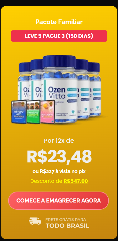 kit 5 do suplemento OzenVitta