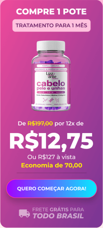 Lizz Ante Nutri Original kit 1 mês suplemento alimentar original